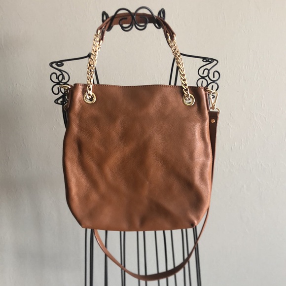 Michael Kors Caramel Leather Crossbody - Picture 6 of 9